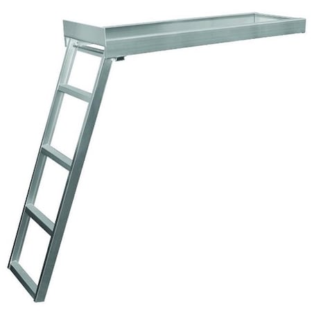 Jif Marine JIF MARINE CSD1-5 5-Step Under Deck Pontoon Ladder Flat Front CSD1-5